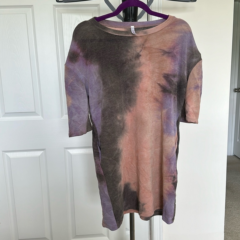 Tie dye mini dress